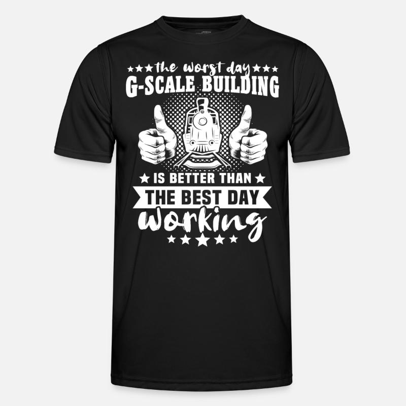 Gartenbahn Spur G Modelleisenbahn - Männer Funktions-T-Shirt - Schwarz