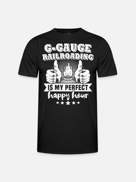Gartenbahn Spur G Modelleisenbahn - Männer Funktions-T-Shirt - Schwarz