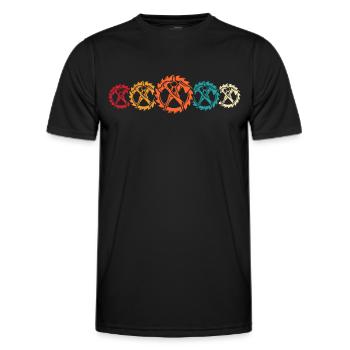Carpenter carpenter - Men's Functional T-Shirt - black - Front - AI Model Male 178 dark (178cm)