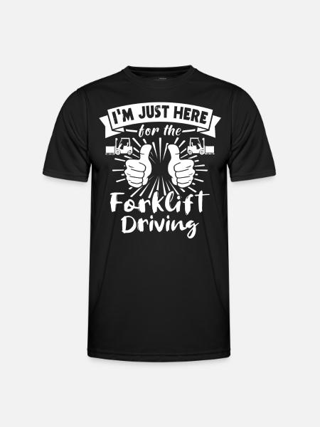 Forklift driver Forklift - Men's Functional T-Shirt - black
