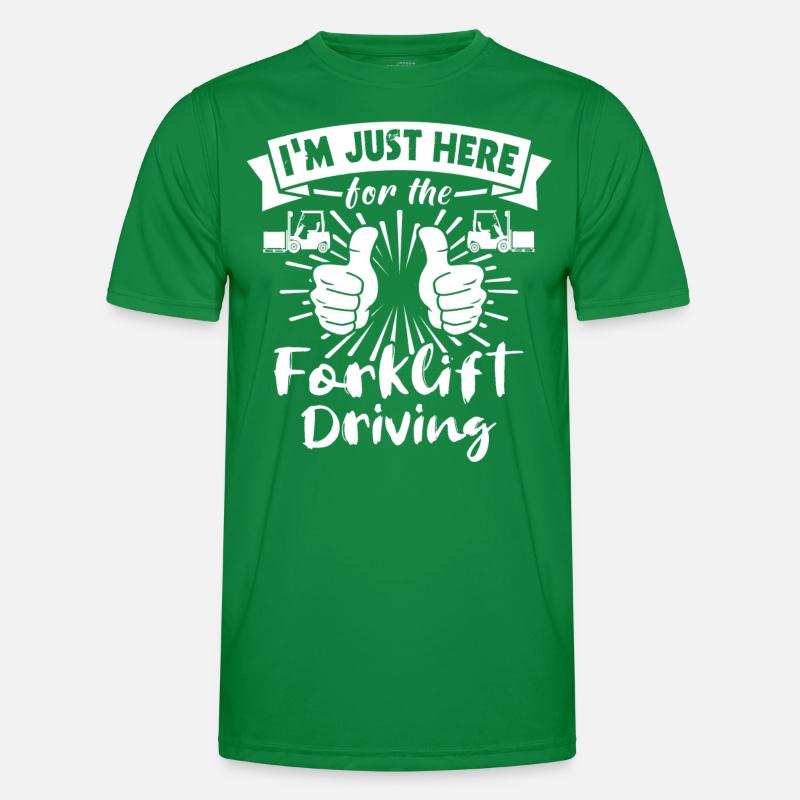 Staplerfahrer Stapler Männer Funktions-T-Shirt