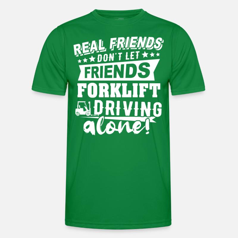 Staplerfahrer Stapler Männer Funktions-T-Shirt