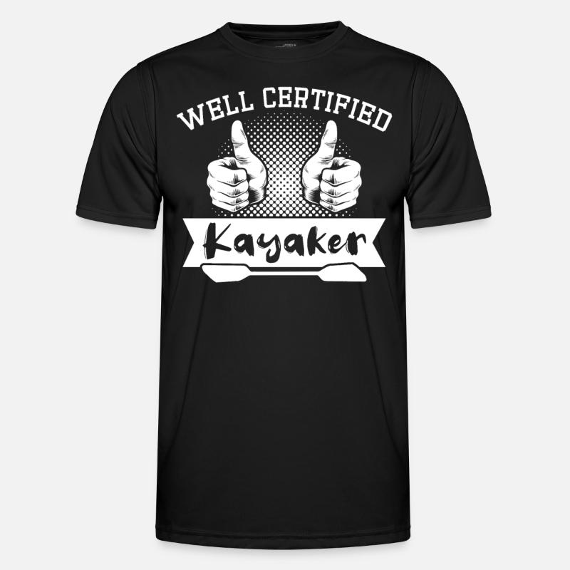 Kayaker Kayaking - Men's Functional T-Shirt - black