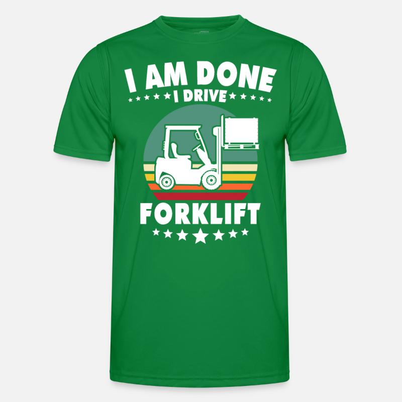 Chariot élévateur à fourche T-shirt sport Homme