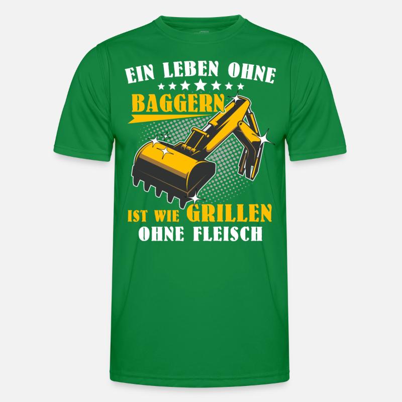 Baggerführer Baggerfahrer Männer Funktions-T-Shirt