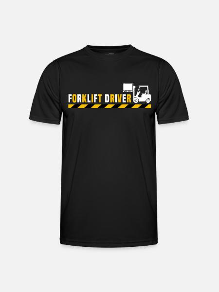 Forklift driver Forklift - Men's Functional T-Shirt - black