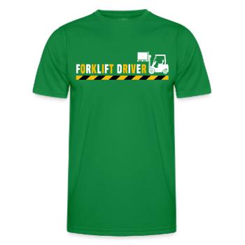 Staplerfahrer Stapler - Männer Funktions-T-Shirt - Kelly Green - Vorne - AI Model Male 178 dark (178cm)