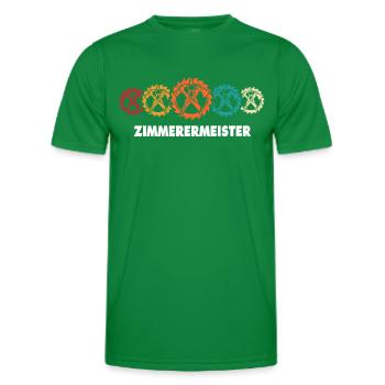 Zimmermann Zimmerleute Zimmerer - Männer Funktions-T-Shirt - Kelly Green - Vorne - AI Model Male 178 dark (178cm)