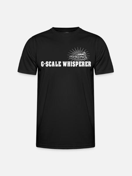 Gartenbahn Flüsterer Garteneisenbahn - Männer Funktions-T-Shirt - Schwarz