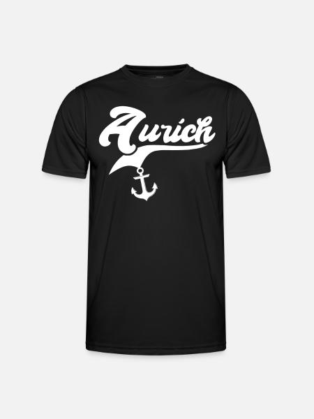 Auricher Sprüche Aurich - Men's Functional T-Shirt - black