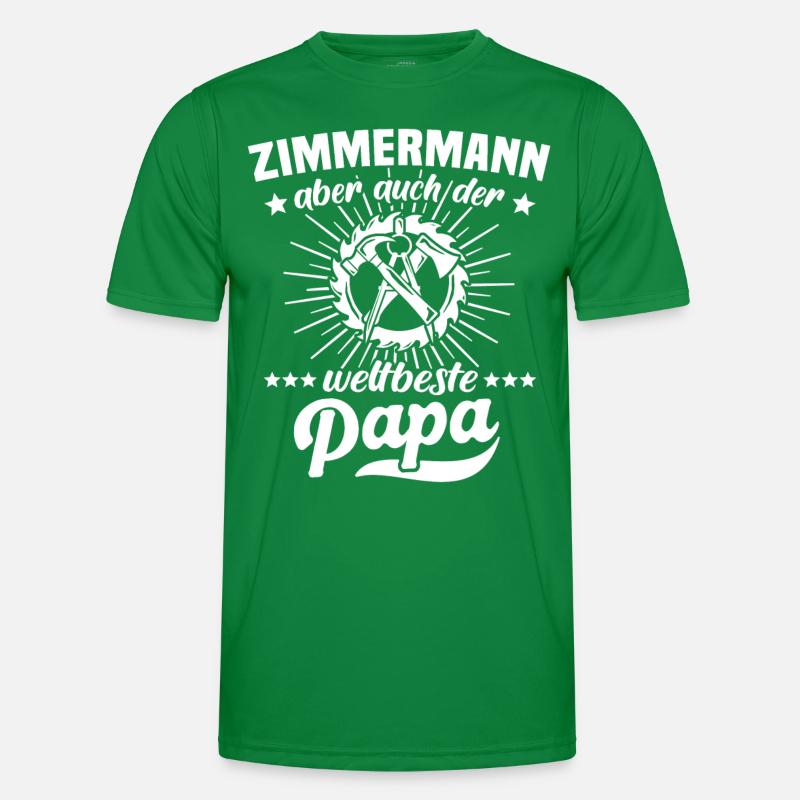 Zimmerer Papa Zimmermann Männer Funktions-T-Shirt