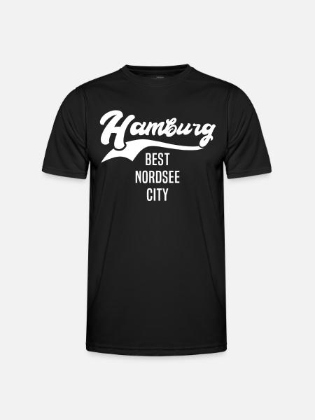 Hambourg dicte Hambourg - T-shirt sport Homme - noir