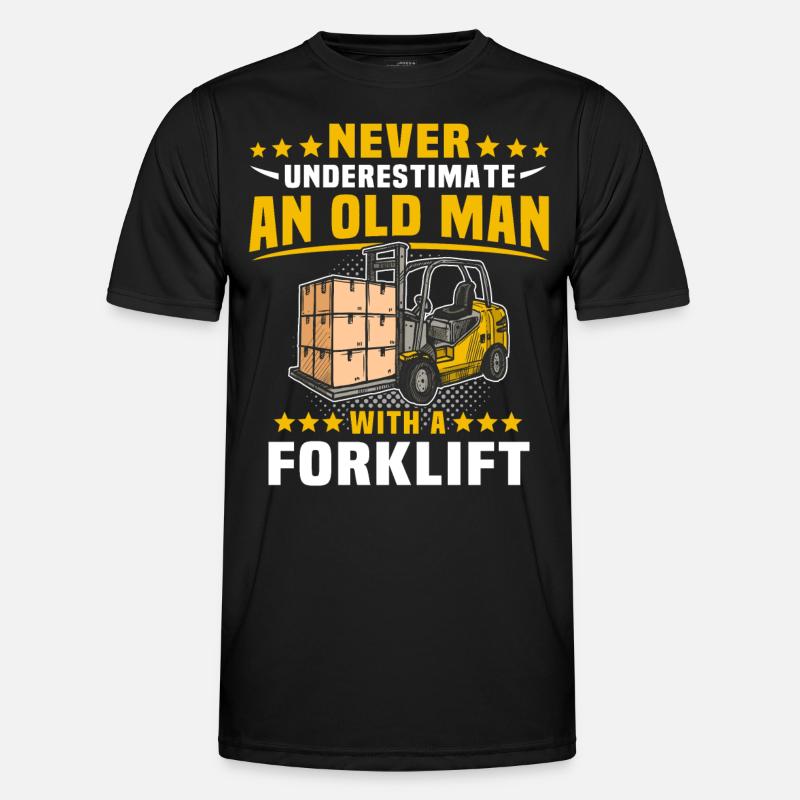 Underestimate man forklift - Men's Functional T-Shirt - black