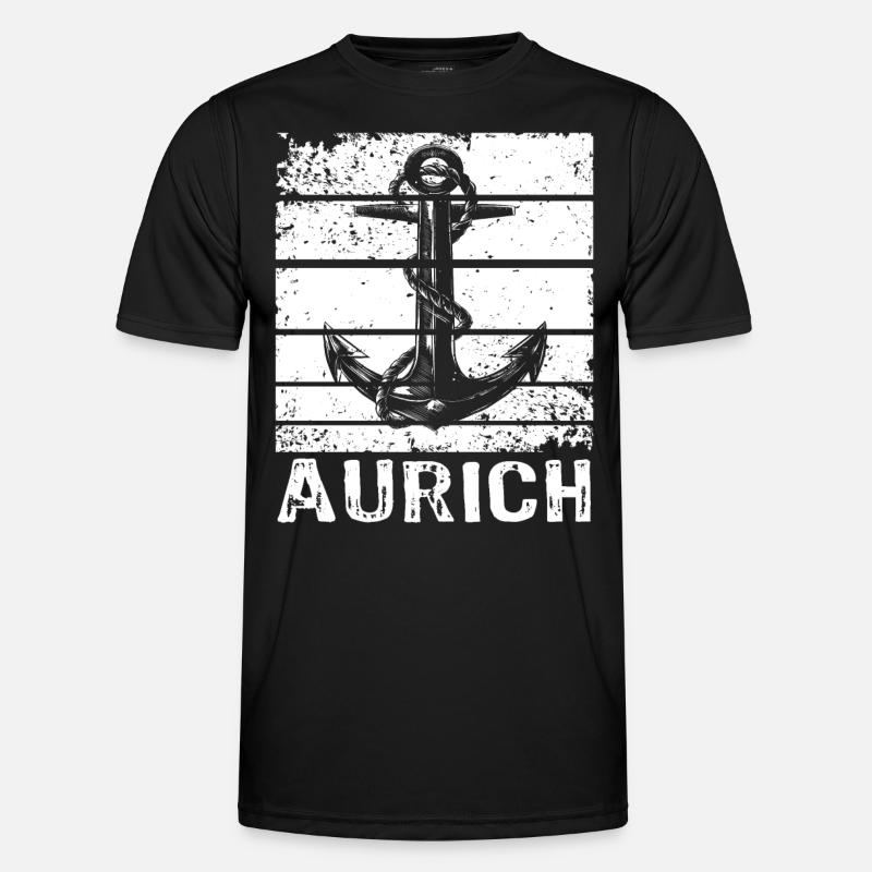 Aurich - Männer Funktions-T-Shirt - Schwarz