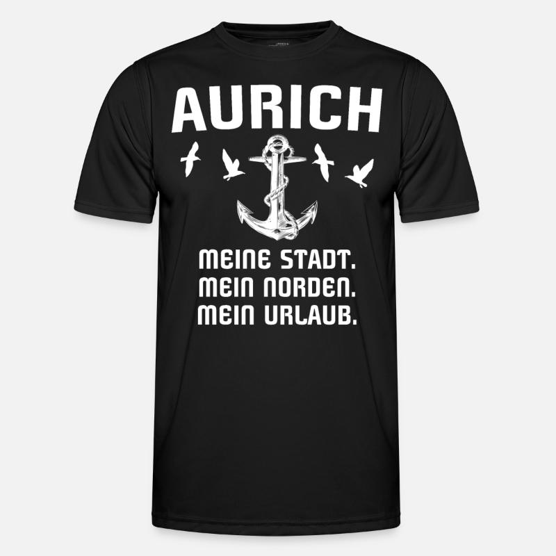 Aurich - Männer Funktions-T-Shirt - Schwarz