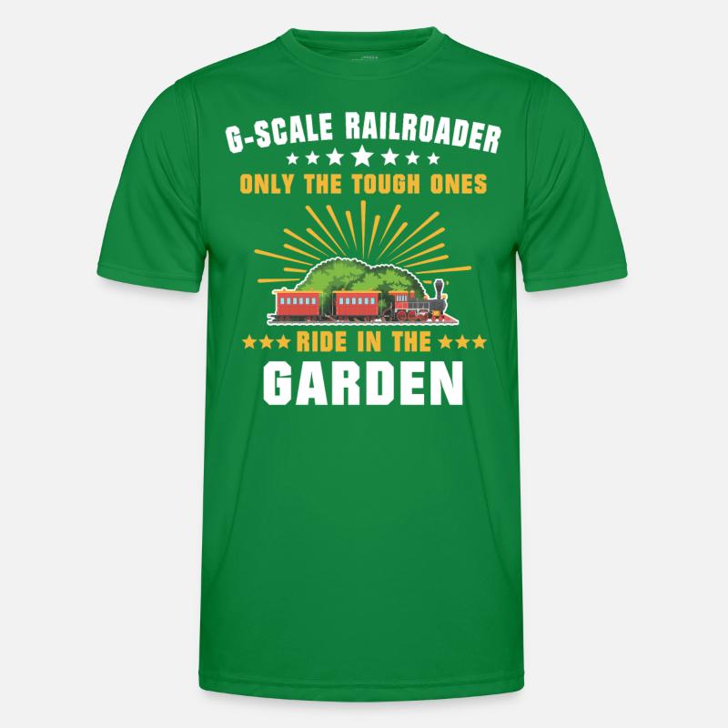 Gartenbahn Modellbahn Spur G Männer Funktions-T-Shirt