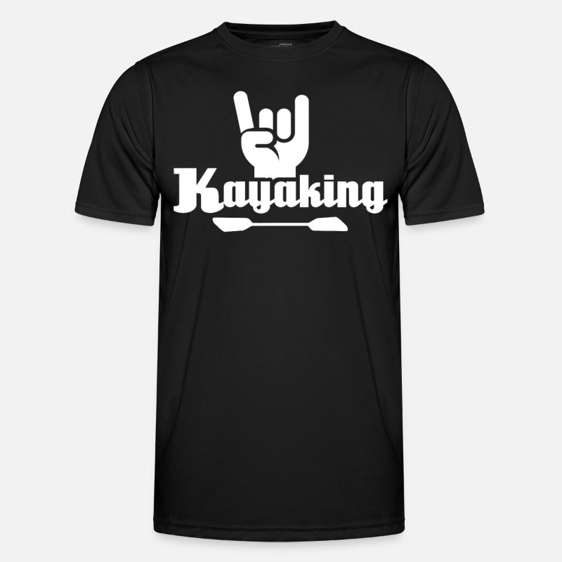 Kayaker Kayaking - Men's Functional T-Shirt - black