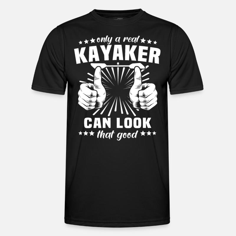 Kayaker Kayaking - Men's Functional T-Shirt - black