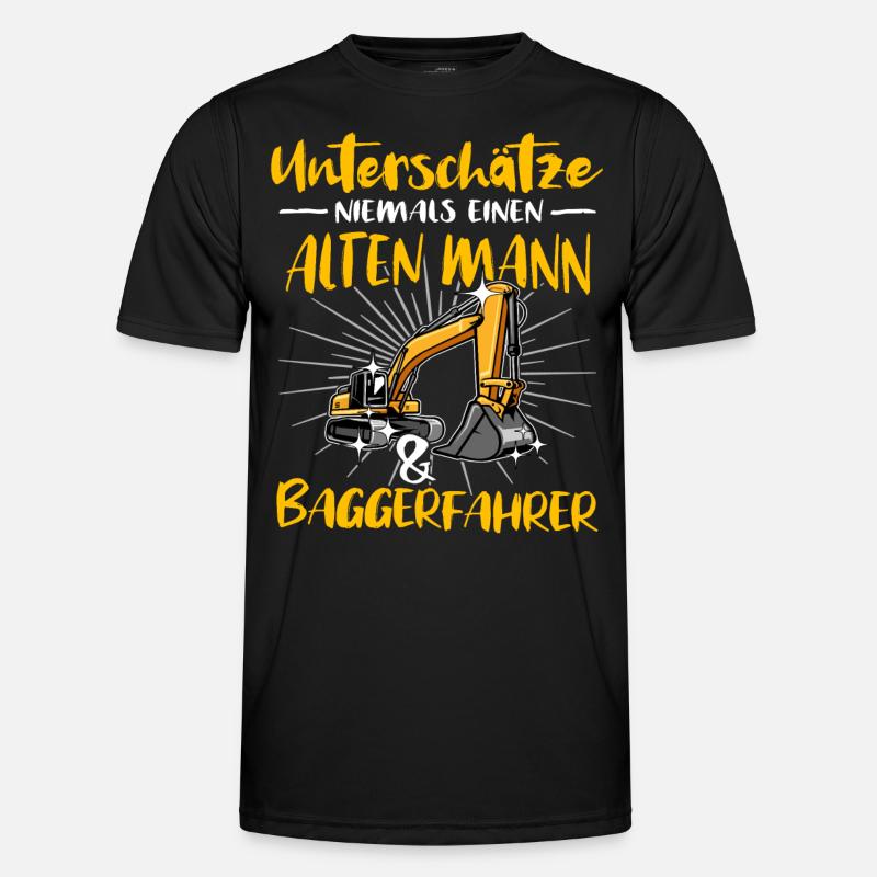 Baggerführer Bagger Baggerfahrer Männer Funktions-T-Shirt