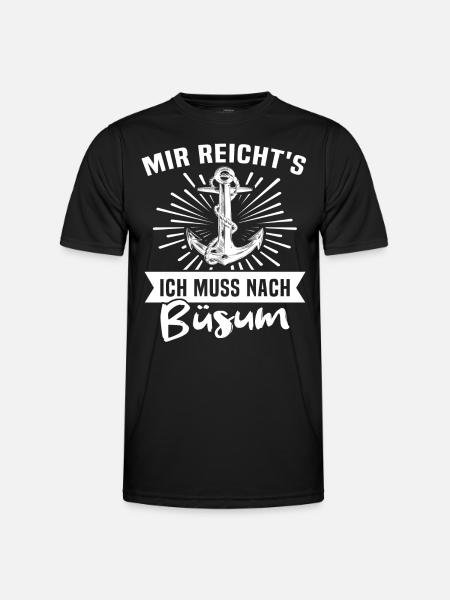 Büsum Buesum - Männer Funktions-T-Shirt - Schwarz