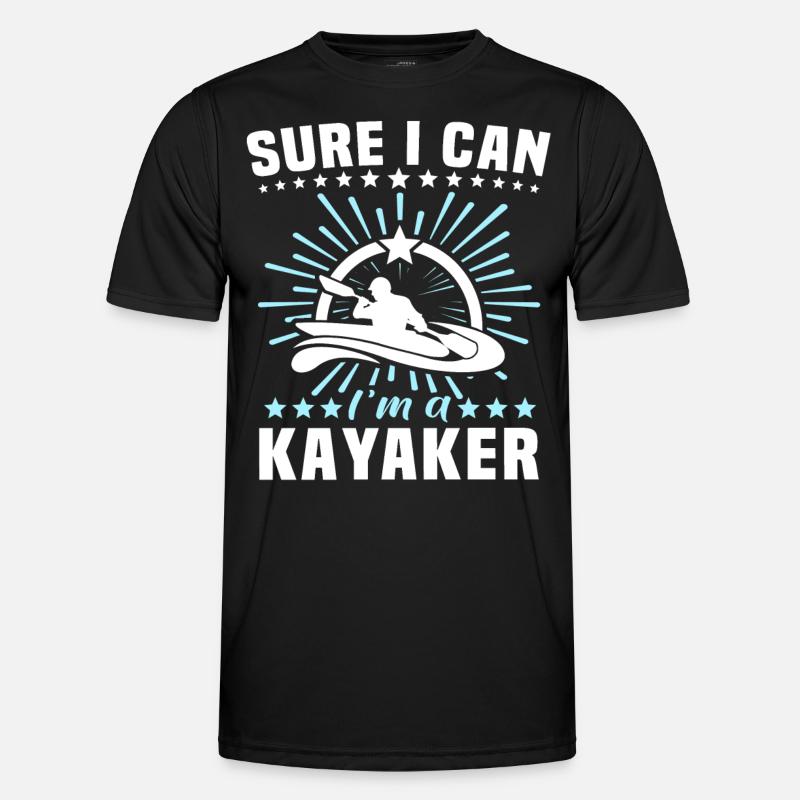 Kayaker Kayak Kayaking - Men's Functional T-Shirt - black