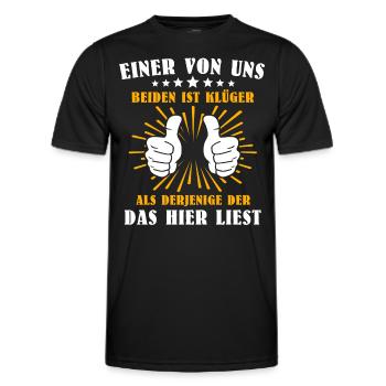Klüger Als Du - Männer Funktions-T-Shirt - Schwarz - Vorne - AI Model Male 178 dark (178cm)