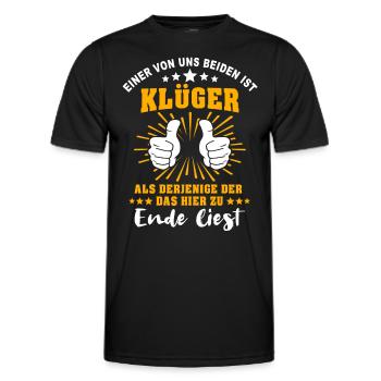 Klüger Als Du - Männer Funktions-T-Shirt - Schwarz - Vorne - AI Model Male 178 dark (178cm)