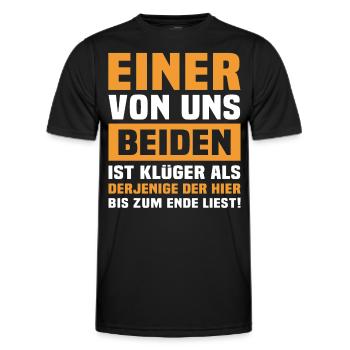 Klüger Als Du - Männer Funktions-T-Shirt - Schwarz - Vorne - AI Model Male 178 dark (178cm)