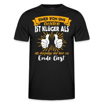 Klüger Als Du - Männer Funktions-T-Shirt - Schwarz - Vorne - AI Model Male 178 dark (178cm)