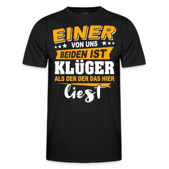 Klüger Als Du - Männer Funktions-T-Shirt - Schwarz - Vorne - AI Model Male 178 dark (178cm)