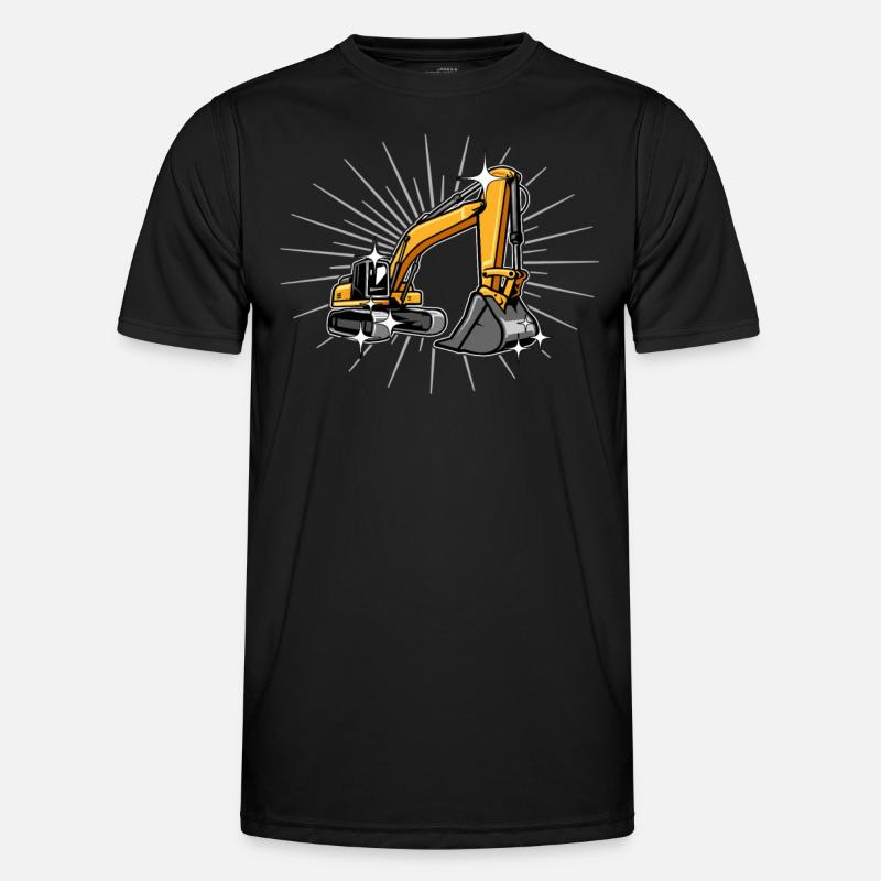 Baggerfuehrer Sprüche Baggerfahrer Männer Funktions-T-Shirt