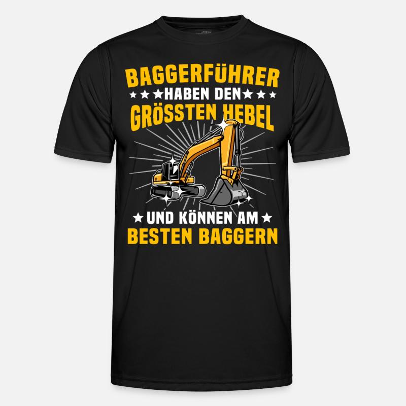 Baggerfuehrer Baggerfahrer Männer Funktions-T-Shirt