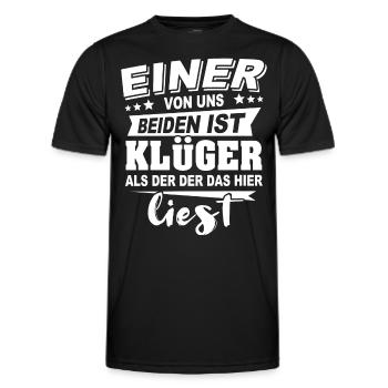 Klüger Als Du - Männer Funktions-T-Shirt - Schwarz - Vorne - AI Model Male 178 dark (178cm)
