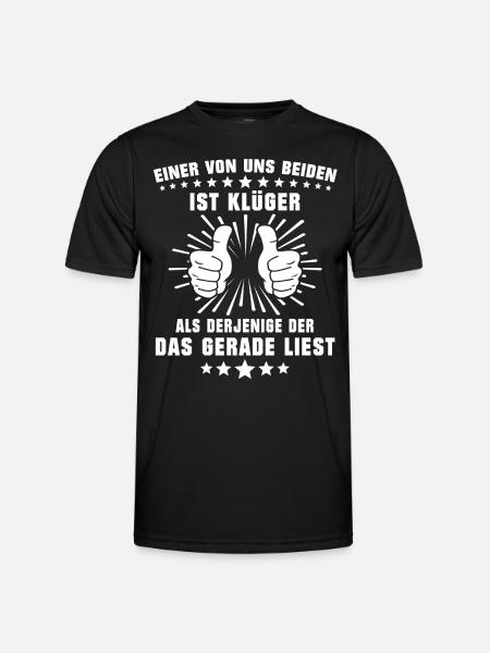 Klugscheisser Sprüche - Männer Funktions-T-Shirt - Schwarz