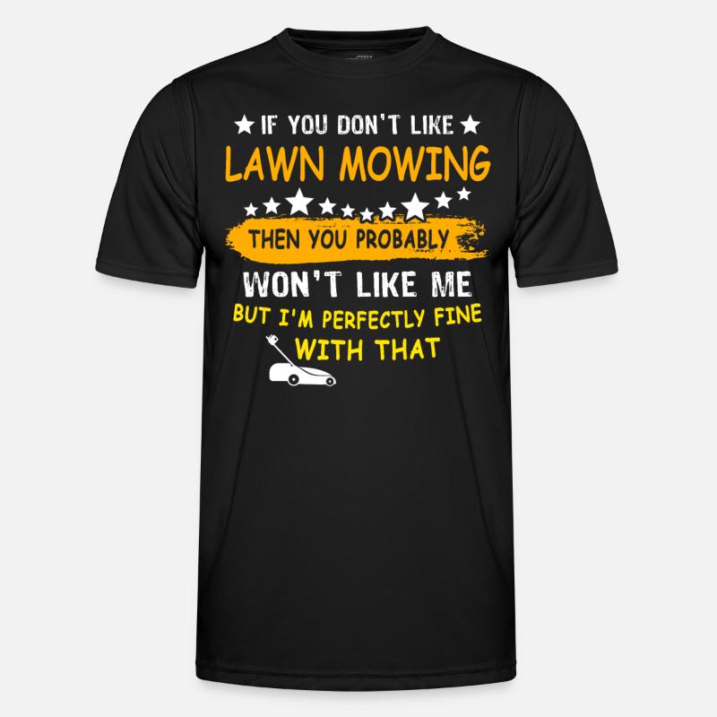 Rasenmäher Männer Funktions-T-Shirt