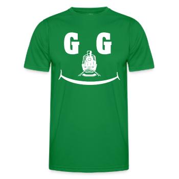 Garteneisenbahn Spur G - Männer Funktions-T-Shirt - Kelly Green - Vorne - AI Model Male 178 dark (178cm)