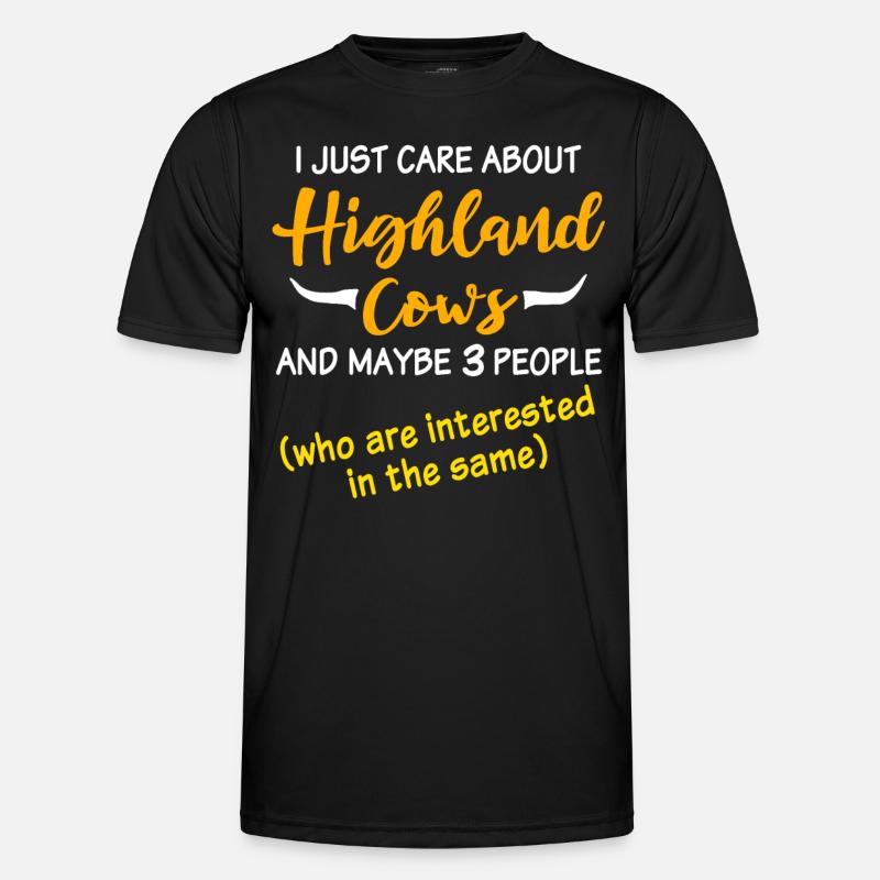 Highland cattle Cattle Cows Men's Functional T-Shirt