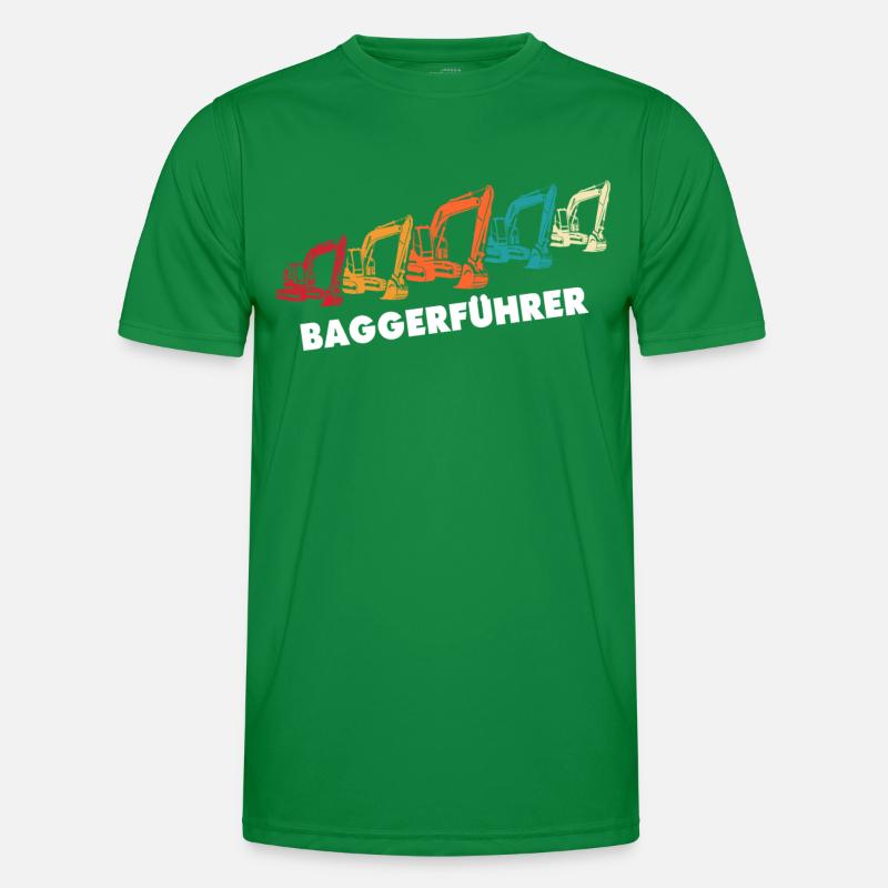 Bagger Ich Liebe Baggerfahrer Männer Funktions-T-Shirt