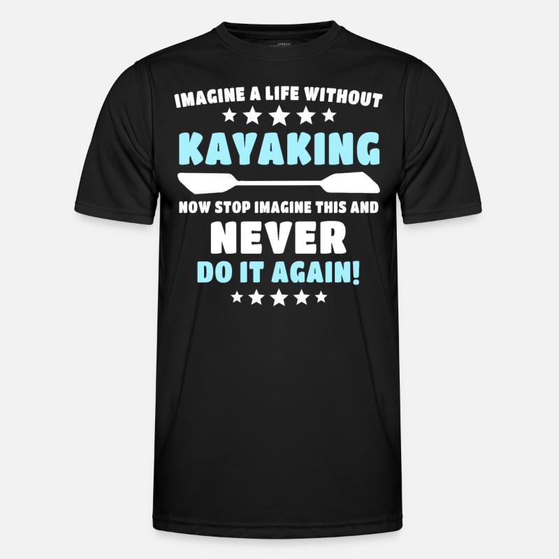 Kayak Kayaking - Men's Functional T-Shirt - black