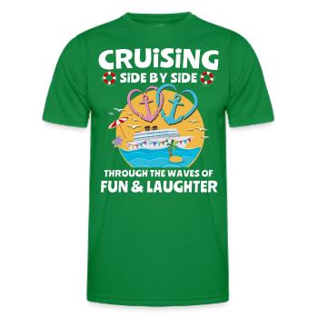 Kreuzfahrt Paar Seereise Kreuzfahrtschiff - Männer Funktions-T-Shirt - Kelly Green - Vorne - AI Model Male 178 dark (178cm)