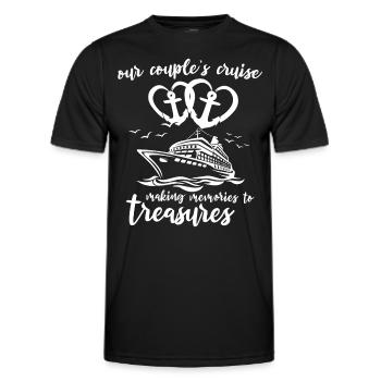 Cruise Family Cruise - Men's Functional T-Shirt - black - Front - AI Model Male 178 dark (178cm)