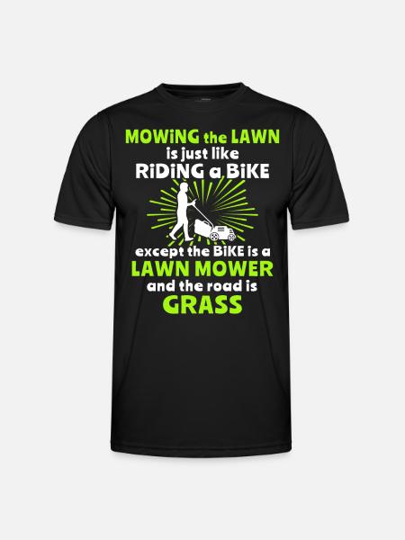 Lawn mowers Lawn mowing - Men's Functional T-Shirt - black