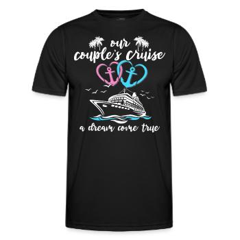 Cruise Couples Cruise - Men's Functional T-Shirt - black - Front - AI Model Male 178 dark (178cm)