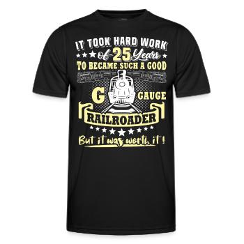 Garden Railway 25e anniversaire Garden Railway Gauge G - T-shirt sport Homme - noir - Devant - AI Model Male 178 dark (178cm)