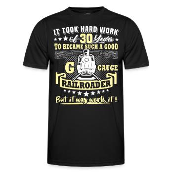Garden Railway 30e anniversaire Garden Railway Gauge G - T-shirt sport Homme - noir - Devant - AI Model Male 178 dark (178cm)