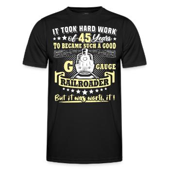Garden Railway 45e anniversaire Garden Railway Gauge G - T-shirt sport Homme - noir - Devant - AI Model Male 178 dark (178cm)