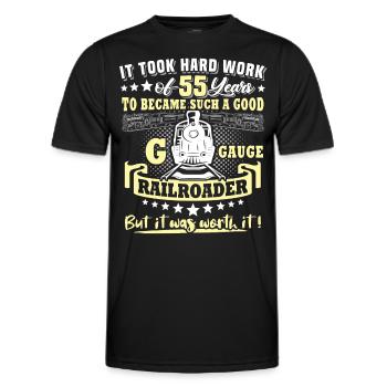 Garden Railway 55e anniversaire Garden Railway Gauge G - T-shirt sport Homme - noir - Devant - AI Model Male 178 dark (178cm)