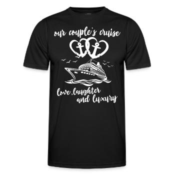 Couple de croisière - T-shirt sport Homme - noir - Devant - AI Model Male 178 dark (178cm)