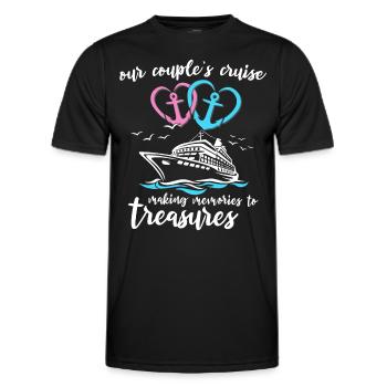 Kreuzfahrt Ehepaar - Männer Funktions-T-Shirt - Schwarz - Vorne - AI Model Male 178 dark (178cm)