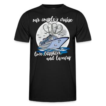 Kreuzfahrt Ehepaar - Männer Funktions-T-Shirt - Schwarz - Vorne - AI Model Male 178 dark (178cm)